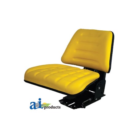 A & I Products Flip-Up Seat, Trapezoid Back, YLW 22.25" x11" x18" A-TF222YL